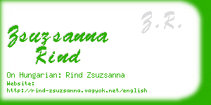 zsuzsanna rind business card